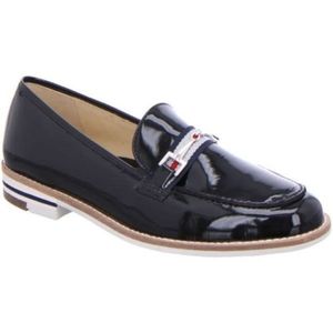 Moccasin in patent leather with highsoft sole and silver detail